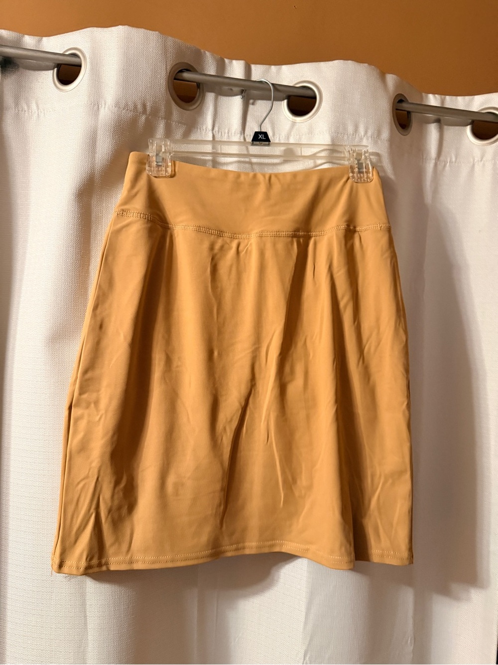 A-Line Skirt in Golden Mustard